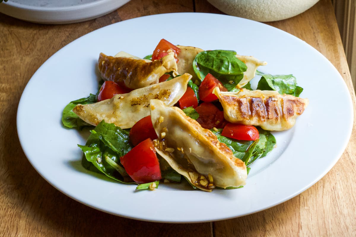 Japanese Gyoza Salad