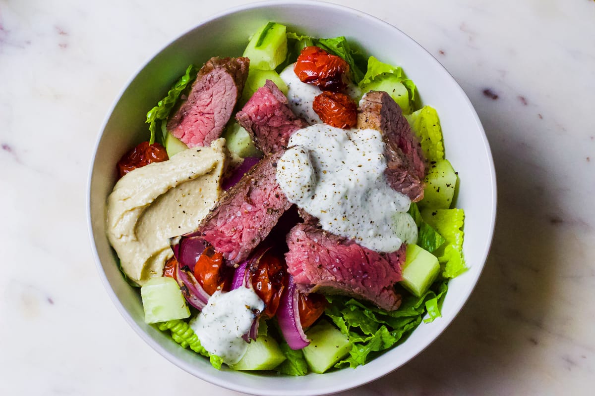 Mediterranean Steak Salad